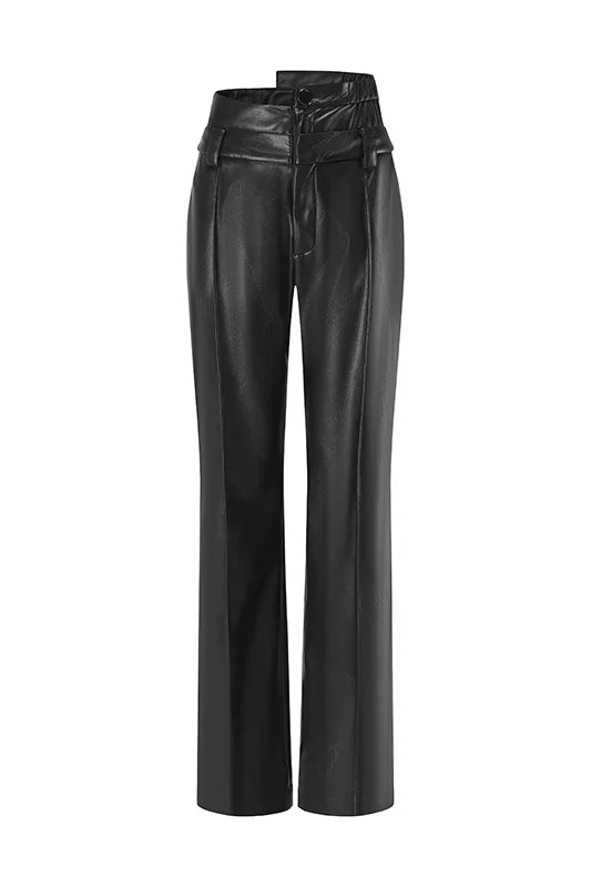 Vegan Leather Cocoon Pants