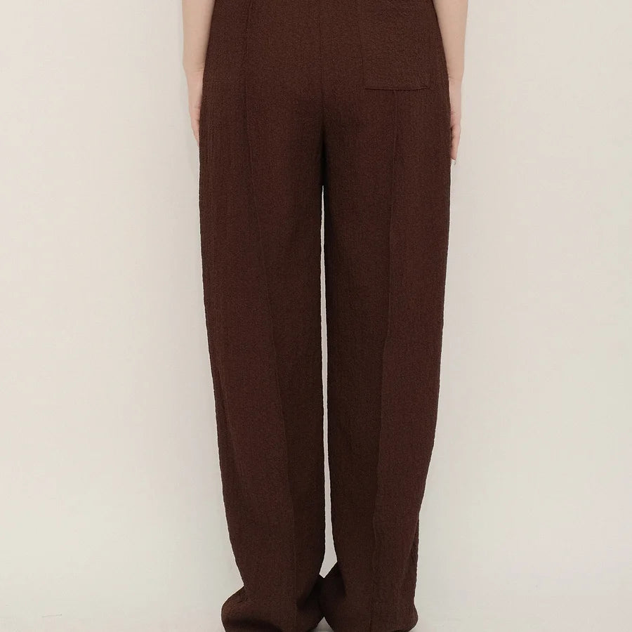 Crinkle Chiffon Wide Pants