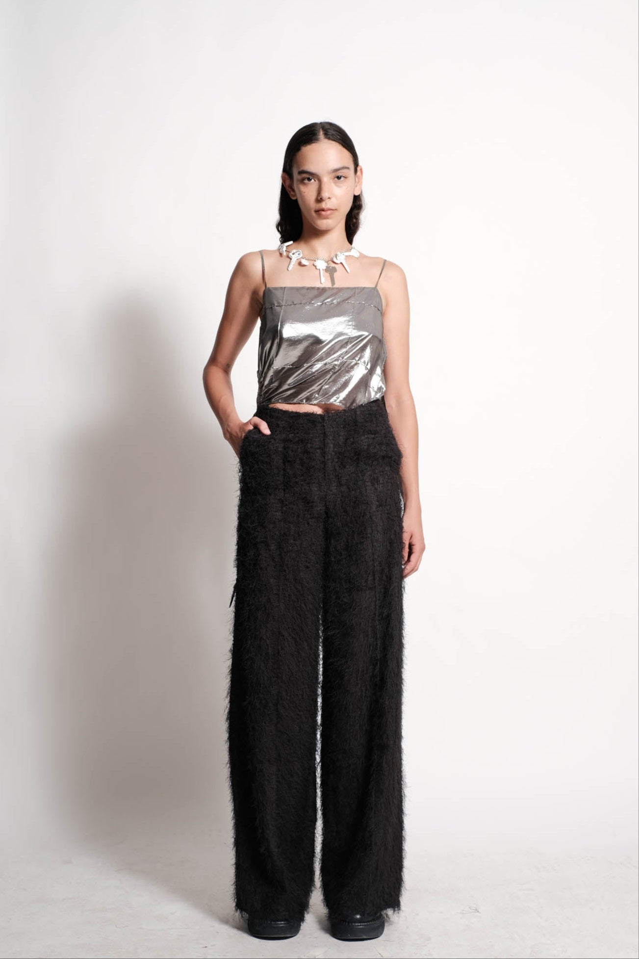 Fringes Wide-Leg Pants