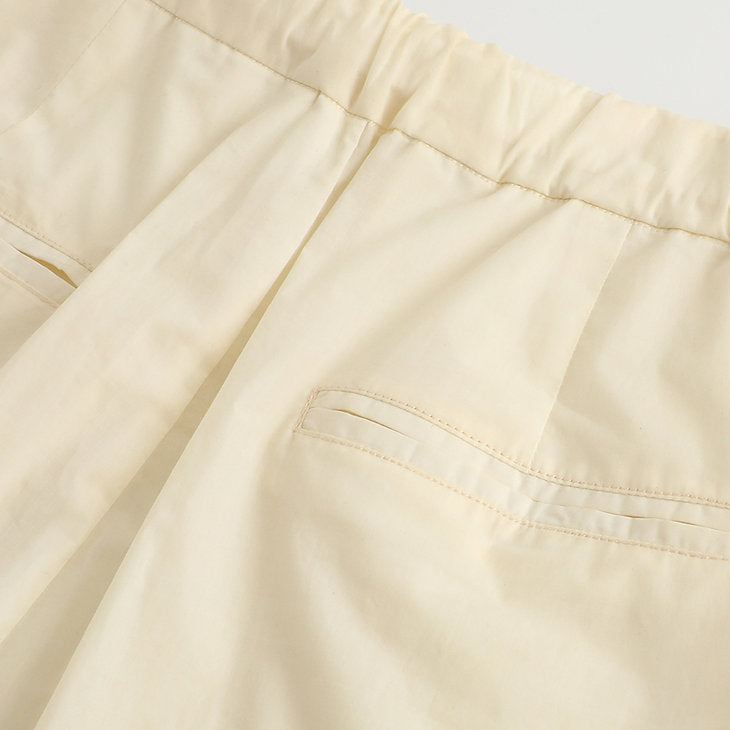 Coating Taffeta Pleated Pants